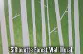 Silhouet Forest muur muurschildering