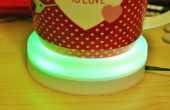 WiFi gecontroleerd koffie COASTER met kleur veranderende temperatuur INDICATOR LED