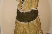Victoriaanse drukte jurk