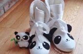 DIY Panda Sleeper laars met pluche