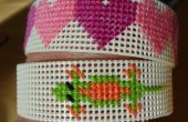 Hart of Gecko Plastic Canvas armband