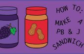 Hoe maak je een pindakaas en gelei van Sandwich! 