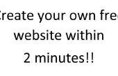 Maak uw eigen gratis website binnen 2 minuten!! 