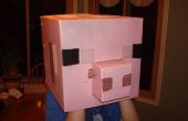 Minecraft varken Halloween kostuum hoofd Coroplast