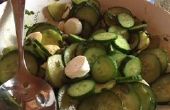 Komkommer salade tuin