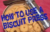 Het gebruik van een biscuit pers