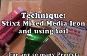 Het gebruik van Mixed Media ijzer voor folie & stoffen