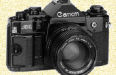 Het gebruik van een Canon A1/AE-1 35mm Camera