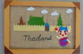 La Sen in Thaise kleding jute missen en voelde craft