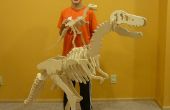 T-Rex dinosaurus puzzel met verschillende maten en posities