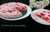 Aardbei jelly crème pudding