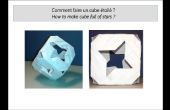Een kubus sterrenhemel (modular origami)