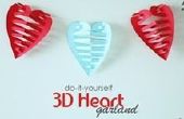 DIY: 3D papier hart Garland
