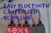 Eenvoudige bluetooth gecontroleerde lichtkranttekst