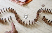 Hoe maak je vallende dominostenen met hout