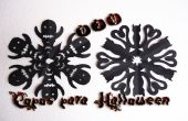 Kirigami vlokken voor het decoreren van uw Halloweenfeest