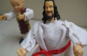 Kung-Fu praten Jezus en kale Baby Boeddha Buddy