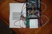 Arduino 8 x 8 RGB LED Matrix Controller with 4 Shift Registers en temperatuursensor