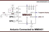 Arduino met MM5451 LED Display Driver
