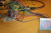 Beginner tutorial: controle LED matrix met 2 595 shift registers en potmeter