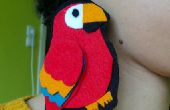 DIY sieraden: Vilt Parrot oorbellen