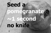 Schil een granaatappel in ~ 1 seconde w/o een mes