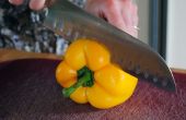 Hoe te knippen gemakkelijk een paprika