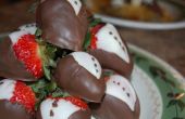 Klassieke Tux chocolade aardbeien