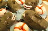 Haai en Life Saver Cupcakes