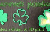 Saint Patrick's Day-3D afgedrukt Shamrock hanger