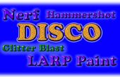 Nerf Hammershot Blaster Disco Glitter Blast LARP Paint