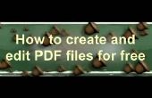 Hoe te maken/bewerken van PDF-bestanden gratis