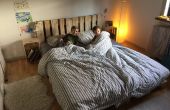 Eenvoudige, elegante Pallet Bed