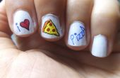 Pizza nail art
