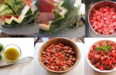 Watermeloen salade met kervel