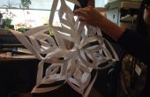 Papier Snowflake krans