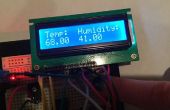 Draagbare Arduino Uno temperatuur en luchtvochtigheid Sensor met LCD-scherm