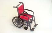 Lasergesneden rolstoel model. 