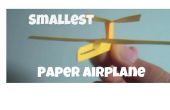 How to Make's werelds kleinste papieren vliegtuigje! 