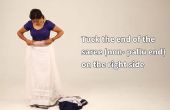 Hoe te dragen een Saree met dunne perfecte plooien in 2 minuten om te kijken slank & hoog - Indiase stijl Sari draperen