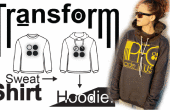 Eenvoudig DIY transformatie: Sweat Shirt - Hoodie