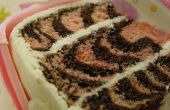 Zebra gestreepte Cake! 