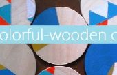 DIY kleurrijke-houten achtbanen