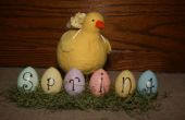 Snelle, eenvoudige en goedkope ei decoratie voor de lente! 