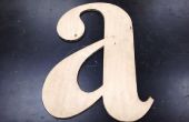 Laser Cutter / graveur - grote houten letter