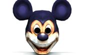 DIY 3D Mickey Mouse papier masker