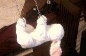 Wit konijn portemonnee - donkere Alice Costume accessoire