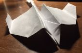 T-staart papieren vliegtuigje