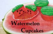 Watermeloen Cupcakes: Gemaakt met echte watermeloen