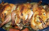 Cornish kippen met salie en knoflook gebraden